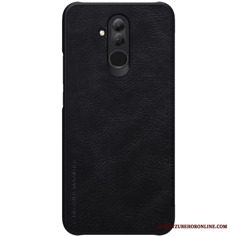 Huawei Mate 20 Lite Hoesje Folio Mobiele Telefoon Leren Etui Bescherming Bedrijf Hoes Rood