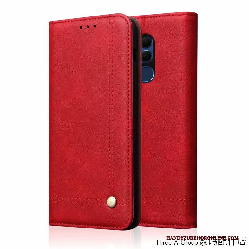 Huawei Mate 20 Lite Hoesje Telefoon Folio Leren Etui Bedrijf Anti-fall Bescherming