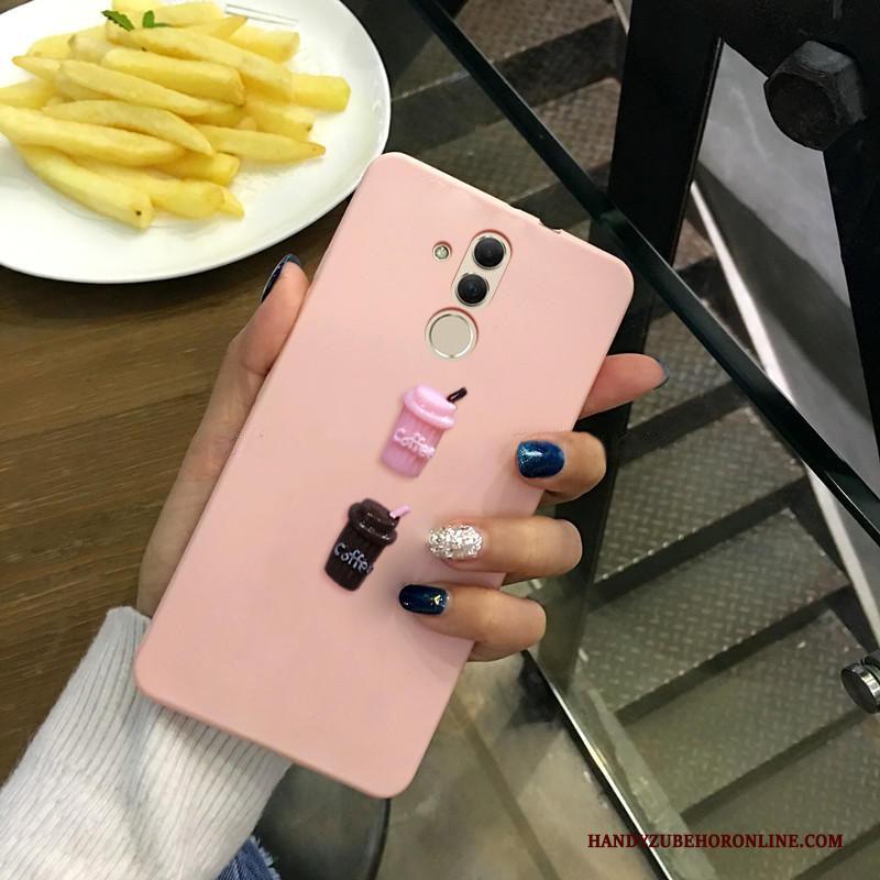 Huawei Mate 20 Lite Hoesje Telefoon Zacht Trendy Merk Roze Bescherming Anti-fall Scheppend