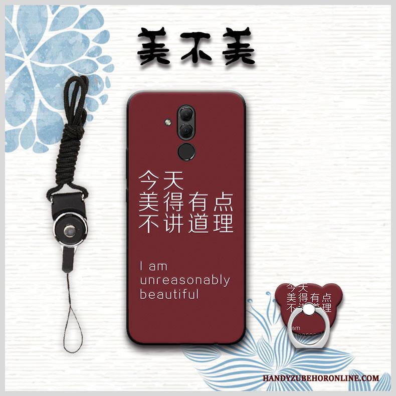 Huawei Mate 20 Lite Hoesje Trend Hoes Anti-fall Blauw Bescherming Hanger Zacht