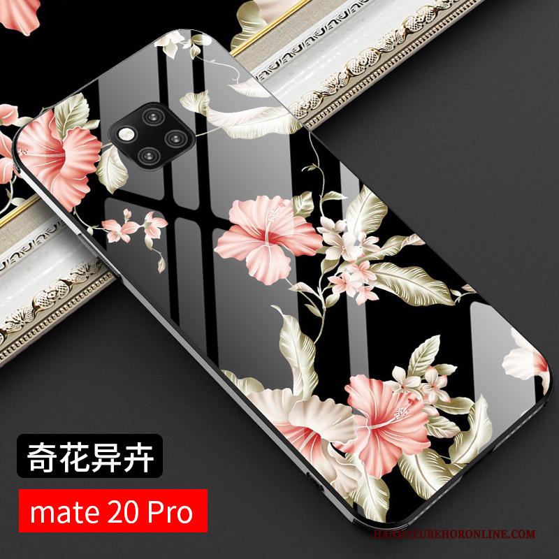 Huawei Mate 20 Pro Hoesje Glas Chinese Stijl Persoonlijk Hoes High End Anti-fall Trendy Merk