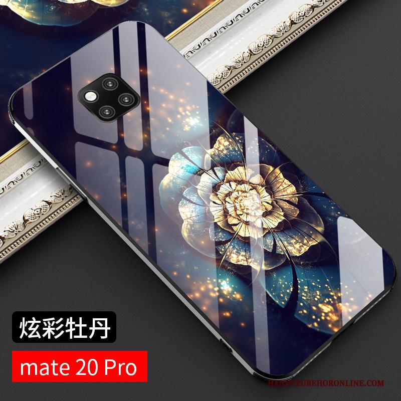 Huawei Mate 20 Pro Hoesje Glas Chinese Stijl Persoonlijk Hoes High End Anti-fall Trendy Merk