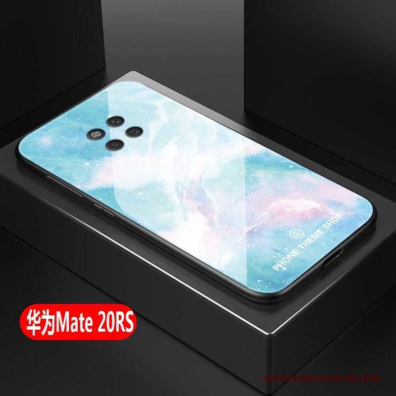 Huawei Mate 20 Rs Hoesje All Inclusive Grote Wit Glas Zacht Scheppend Hoes