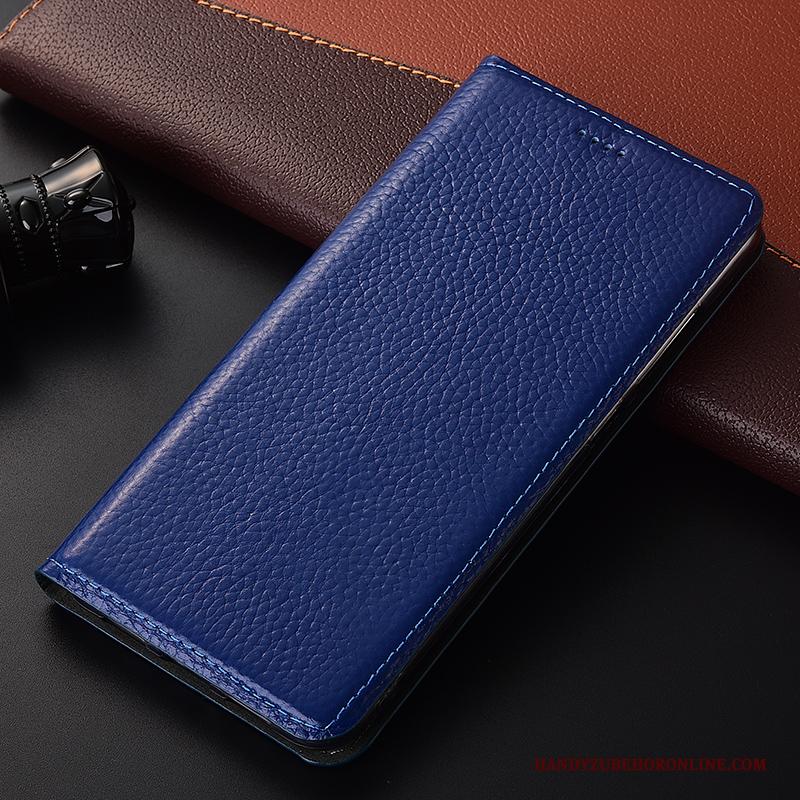 Huawei Mate 20 Rs Luxe Anti-fall Folio Rood Hoesje Telefoon Soort Aziatische Vrucht Leren Etui