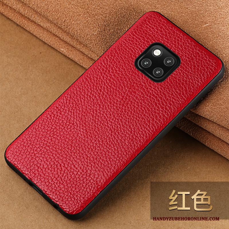 Huawei Mate 20 Rs Rood Leren Etui Hoesje Telefoon