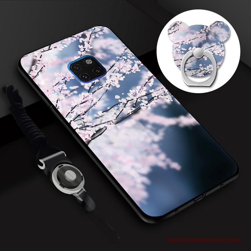 Huawei Mate 20 Rs Siliconen Hoes Blauw Hanger Zacht Hoesje Telefoon All Inclusive