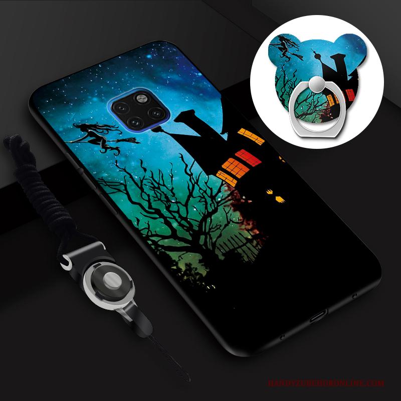 Huawei Mate 20 Rs Siliconen Hoes Blauw Hanger Zacht Hoesje Telefoon All Inclusive