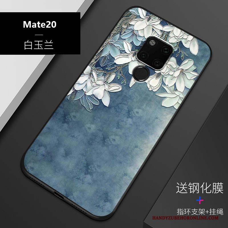 Huawei Mate 20 Schrobben Zacht All Inclusive Trend Hoesje Telefoon Bescherming Zwart