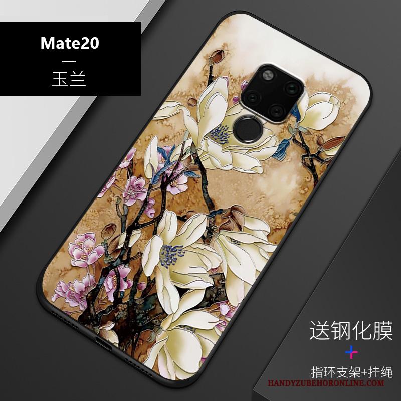 Huawei Mate 20 Schrobben Zacht All Inclusive Trend Hoesje Telefoon Bescherming Zwart