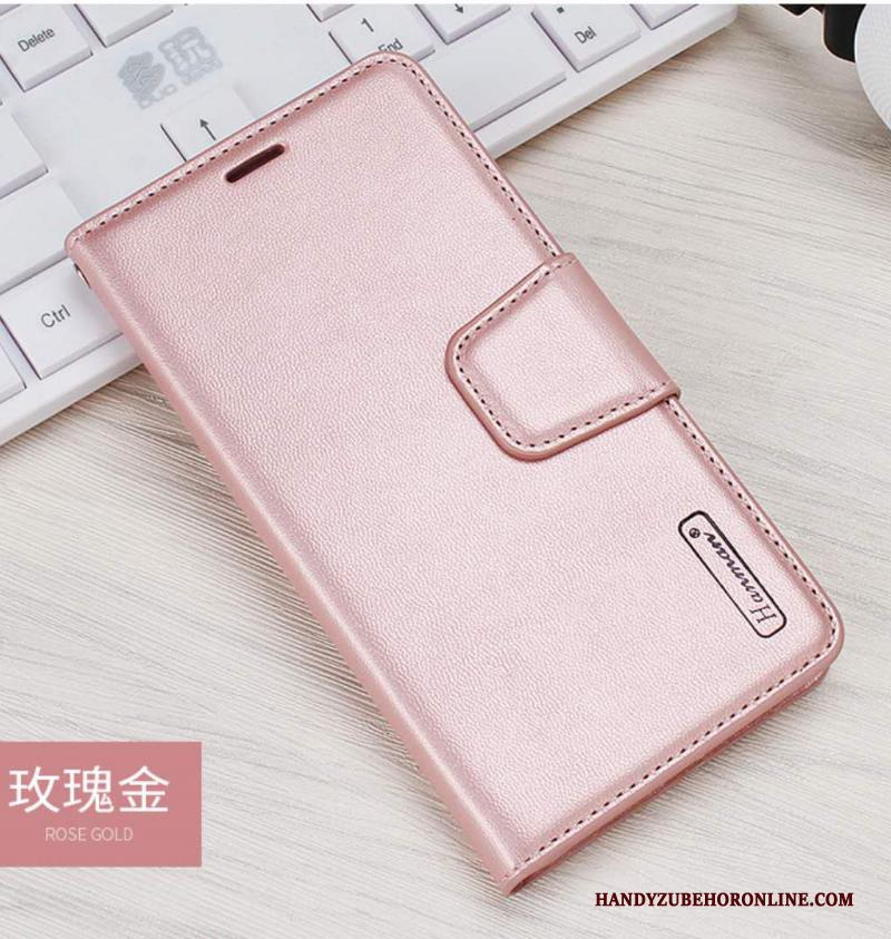 Huawei Mate 30 Hoes Leren Etui Bescherming All Inclusive Roze Hoesje Telefoon Hanger