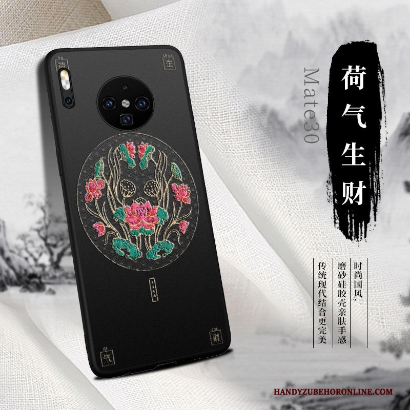 Huawei Mate 30 Hoesje Anti-fall Bescherming Chinese Stijl Net Red Zacht Wind Trend