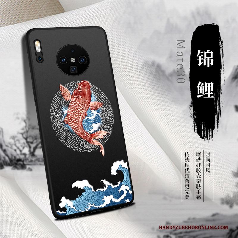 Huawei Mate 30 Hoesje Anti-fall Bescherming Chinese Stijl Net Red Zacht Wind Trend