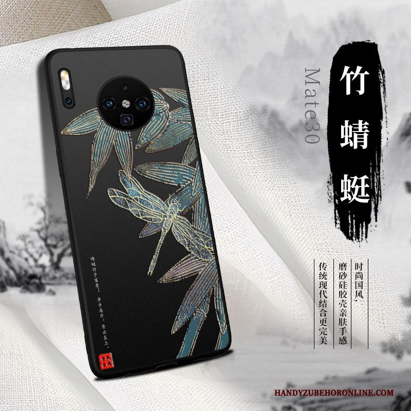 Huawei Mate 30 Hoesje Anti-fall Bescherming Chinese Stijl Net Red Zacht Wind Trend