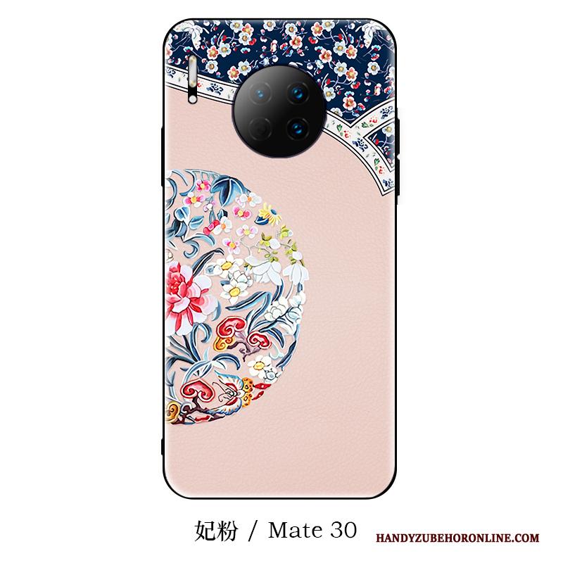 Huawei Mate 30 Hoesje Nieuw Net Red Hoes Chinese Stijl Siliconen Schrobben Hanger