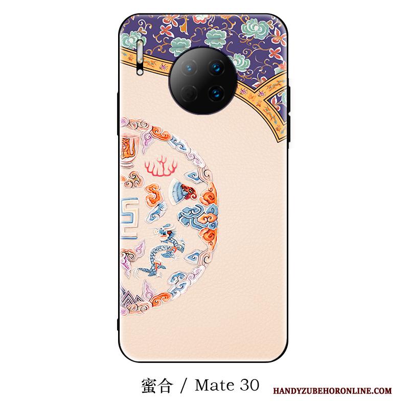 Huawei Mate 30 Hoesje Nieuw Net Red Hoes Chinese Stijl Siliconen Schrobben Hanger