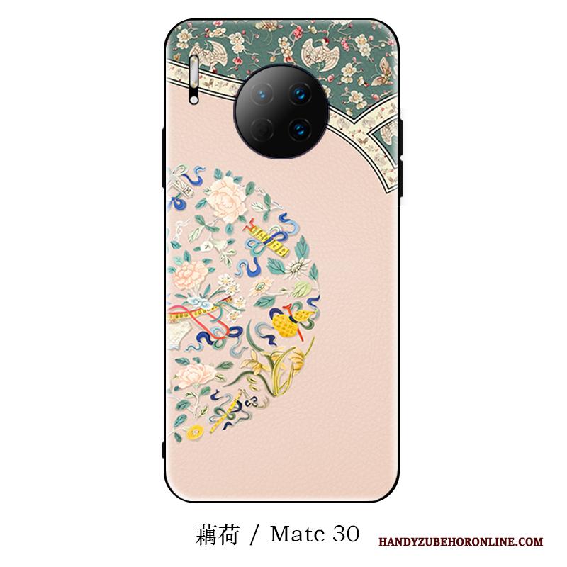 Huawei Mate 30 Hoesje Nieuw Net Red Hoes Chinese Stijl Siliconen Schrobben Hanger