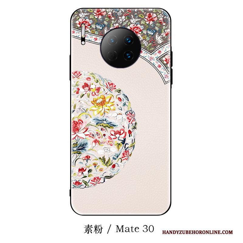 Huawei Mate 30 Hoesje Nieuw Net Red Hoes Chinese Stijl Siliconen Schrobben Hanger