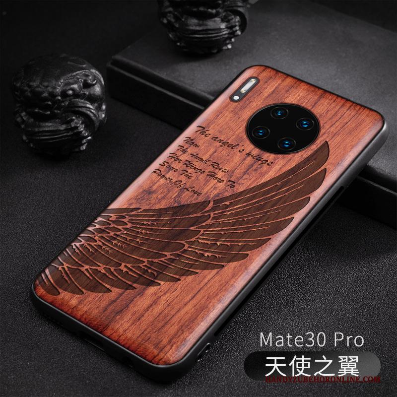 Huawei Mate 30 Hout All Inclusive Nieuw Scheppend Original Reliëf Hoesje Telefoon