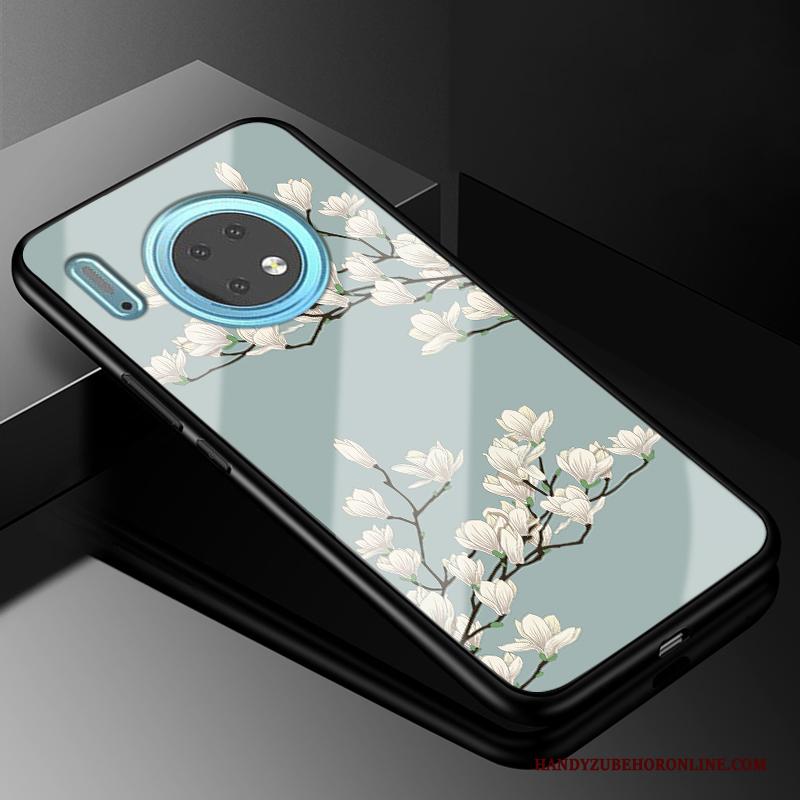 Huawei Mate 30 Mode Hoesje Telefoon Anti-fall Bescherming Glas All Inclusive Siliconen