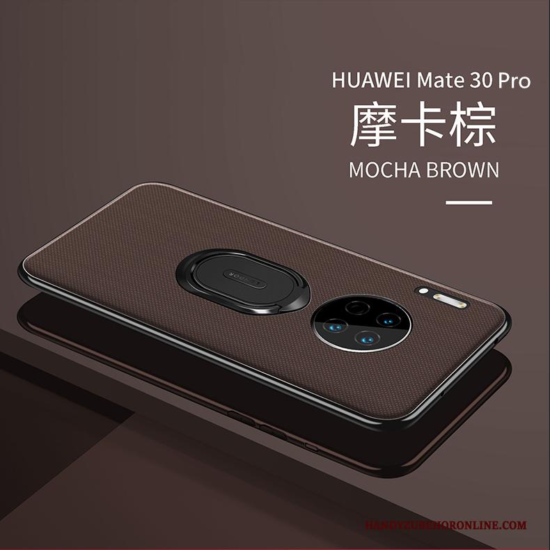 Huawei Mate 30 Pro Anti-fall Auto Magnetisch Zwart Ondersteuning Hoesje Telefoon Scheppend