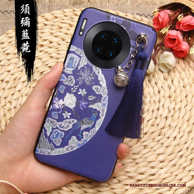 Huawei Mate 30 Pro Chinese Stijl Hoesje Telefoon Siliconen Scheppend All Inclusive Rood Persoonlijk