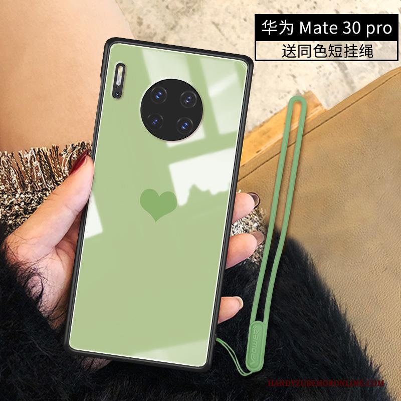 Huawei Mate 30 Pro Dun Eenvoudige Bescherming Roze Persoonlijk Hoesje Telefoon Liefde
