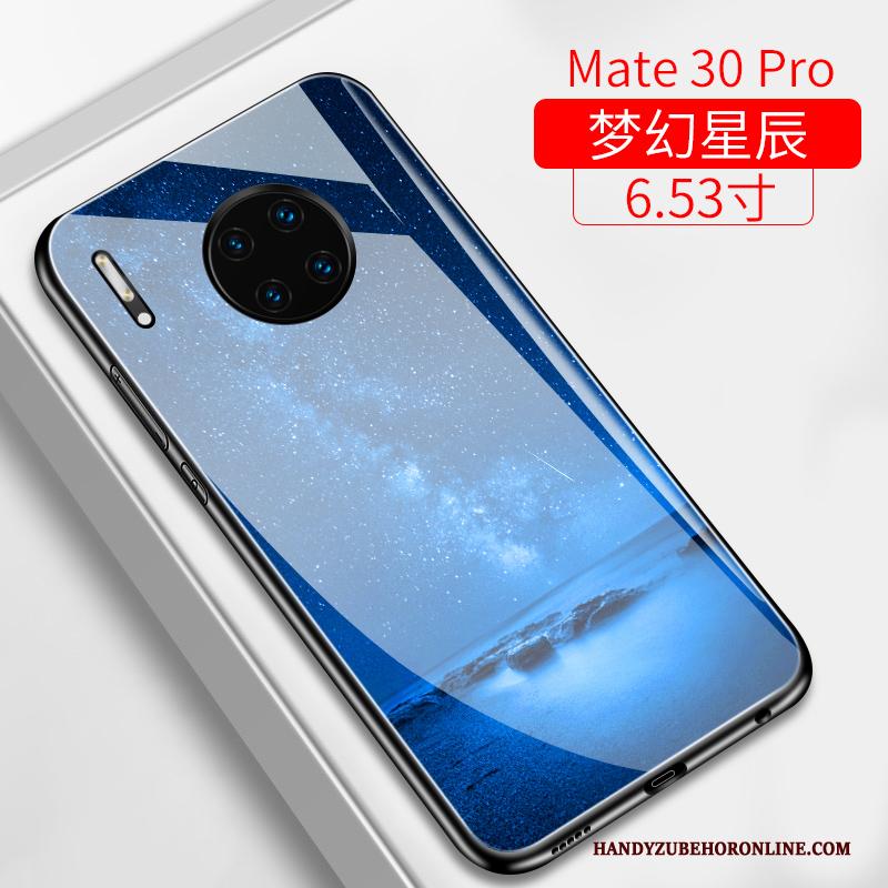 Huawei Mate 30 Pro Hoesje All Inclusive Glas Hoes Spiegel Anti-fall Groen Net Red