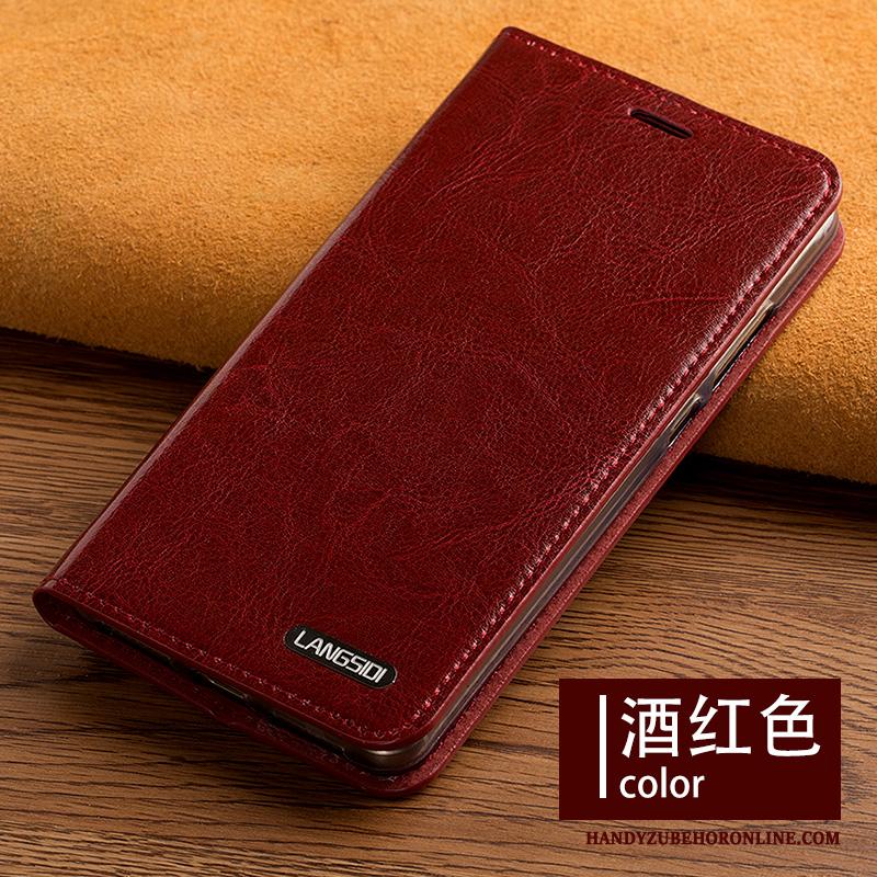 Huawei Mate 30 Pro Hoesje All Inclusive Leren Etui Anti-fall Ondersteuning Pas Clamshell High End