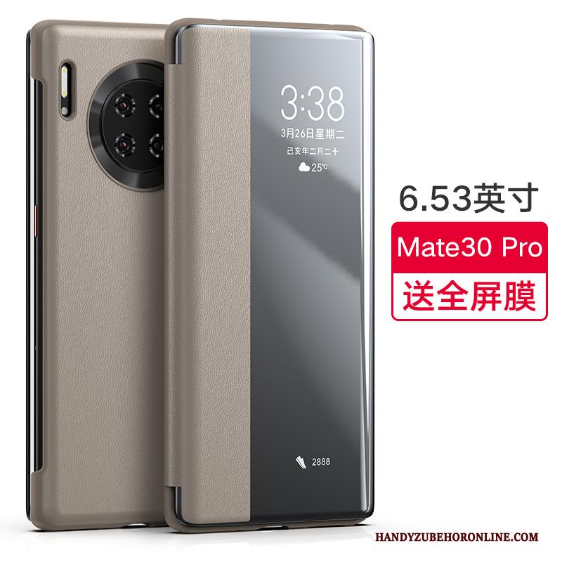 Huawei Mate 30 Pro Hoesje Bescherming Anti-fall Hoes Leren Etui Leer Folio All Inclusive