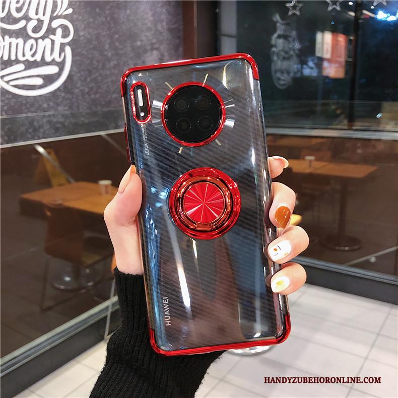 Huawei Mate 30 Pro Hoesje High End Rood Siliconen Anti-fall Doorzichtig Dun All Inclusive