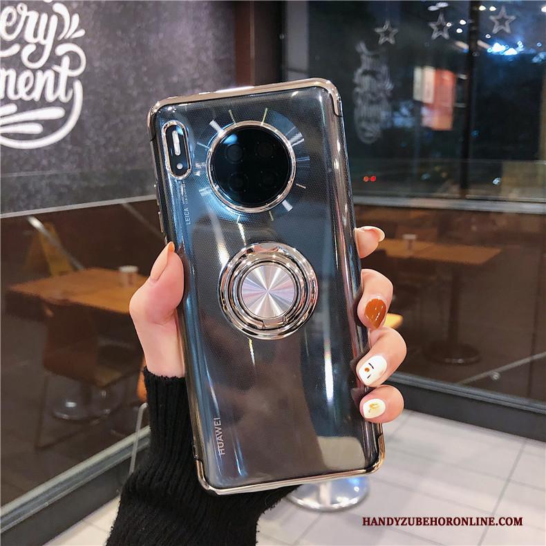 Huawei Mate 30 Pro Hoesje High End Rood Siliconen Anti-fall Doorzichtig Dun All Inclusive