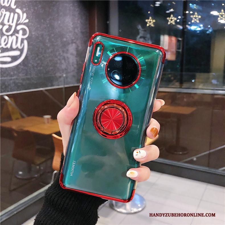 Huawei Mate 30 Pro Hoesje High End Rood Siliconen Anti-fall Doorzichtig Dun All Inclusive