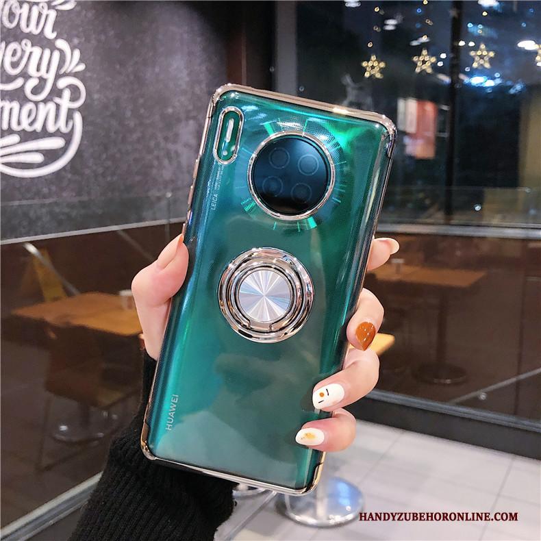 Huawei Mate 30 Pro Hoesje High End Rood Siliconen Anti-fall Doorzichtig Dun All Inclusive