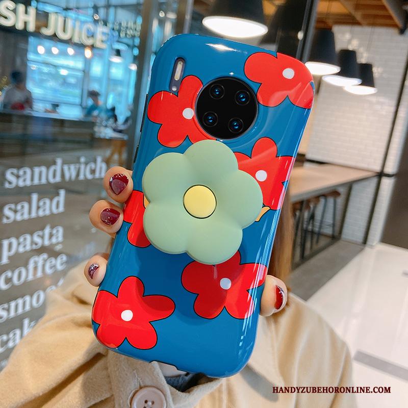 Huawei Mate 30 Pro Hoesje Nieuw Wind Bloemen Zacht Mini Net Red Hoes