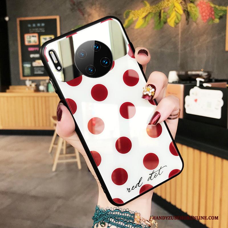 Huawei Mate 30 Pro Hoesje Rood Hart Opknoping Nek Liefde Hanger Telefoon