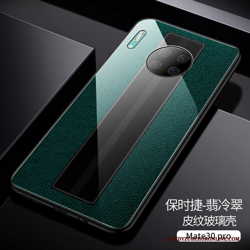 Huawei Mate 30 Pro Persoonlijk Anti-fall Blauw Dun Hoesje Glas Trendy Merk
