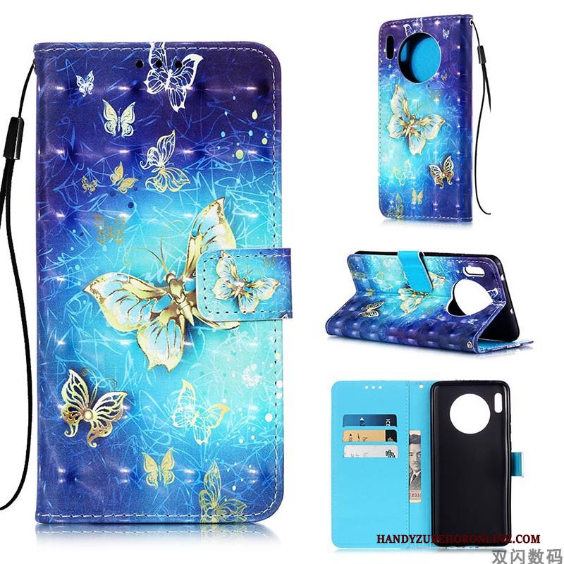 Huawei Mate 30 Pro Portemonnee Hoesje Telefoon Wit Anti-fall All Inclusive Leren Etui