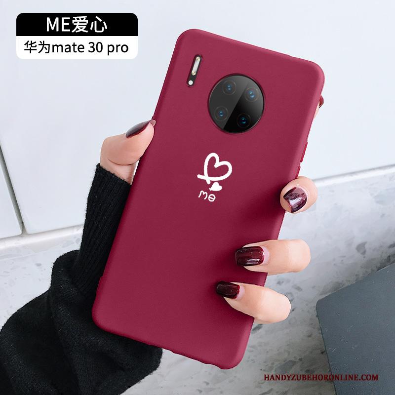 Huawei Mate 30 Pro Siliconen Bescherming Hoes Net Red Hoesje Telefoon Lovers Eenvoudige