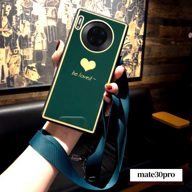 Huawei Mate 30 Pro Siliconen Hanger Trendy Merk Hoesje Telefoon Net Red Groen Liefde