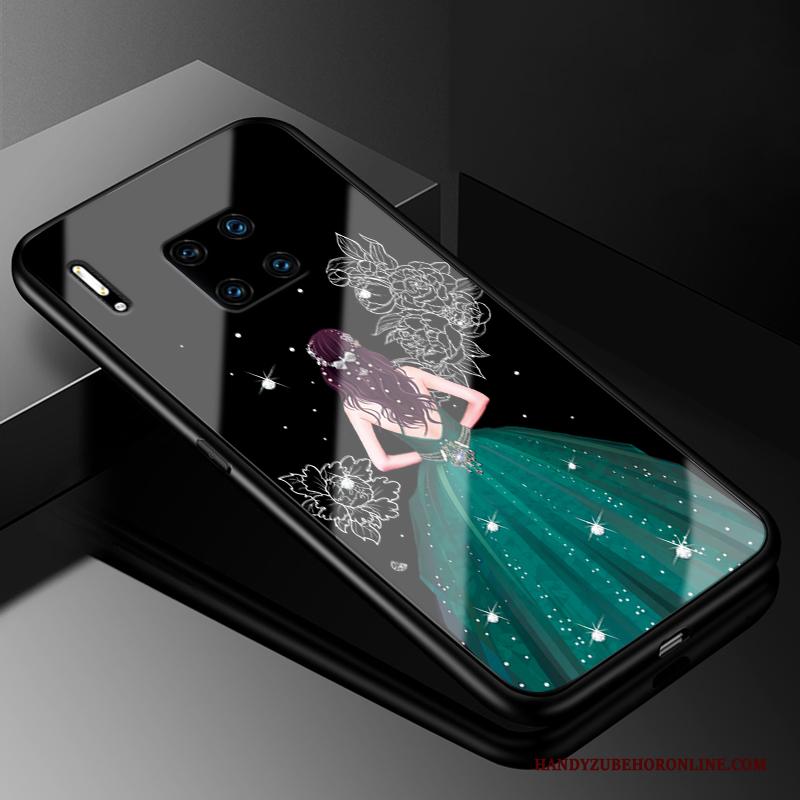 Huawei Mate 30 Rs Bescherming Rood Gazen Hoesje Telefoon Glas