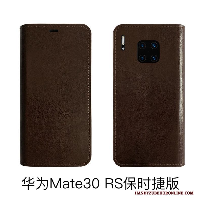 Huawei Mate 30 Rs Leren Etui Hoesje Telefoon Echt Leer All Inclusive Bescherming Koe Folio