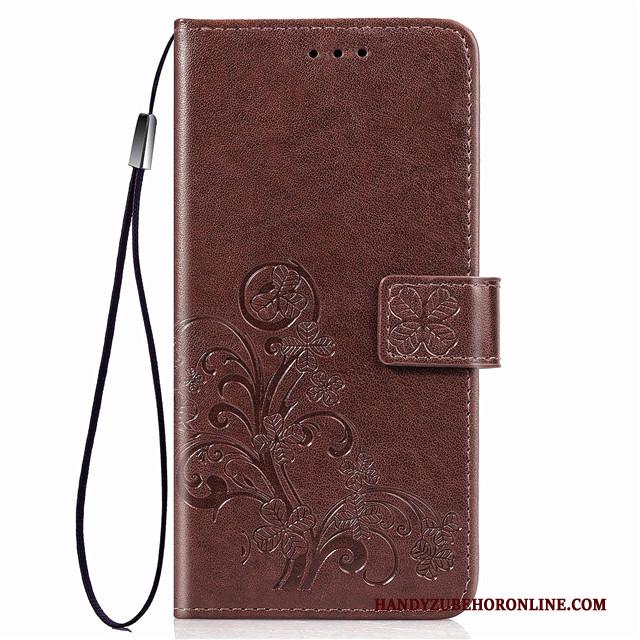 Huawei Mate 30 Siliconen Leren Etui Bescherming Folio Rood Hoesje Telefoon All Inclusive