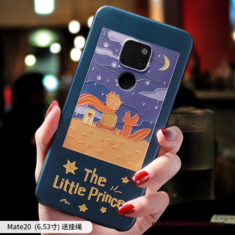 Huawei Mate 30 Spotprent Reliëf Hoesje Trendy Merk Mooie Mini Dun