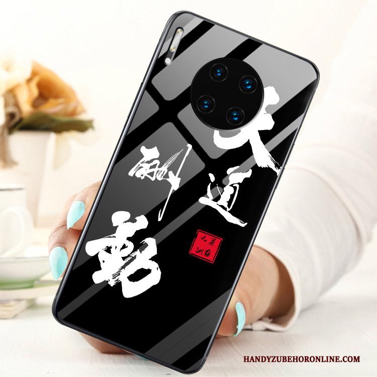 Huawei Mate 30 Tempereren Glas Ring Skärmskydd Hoesje Mode Mobiele Telefoon