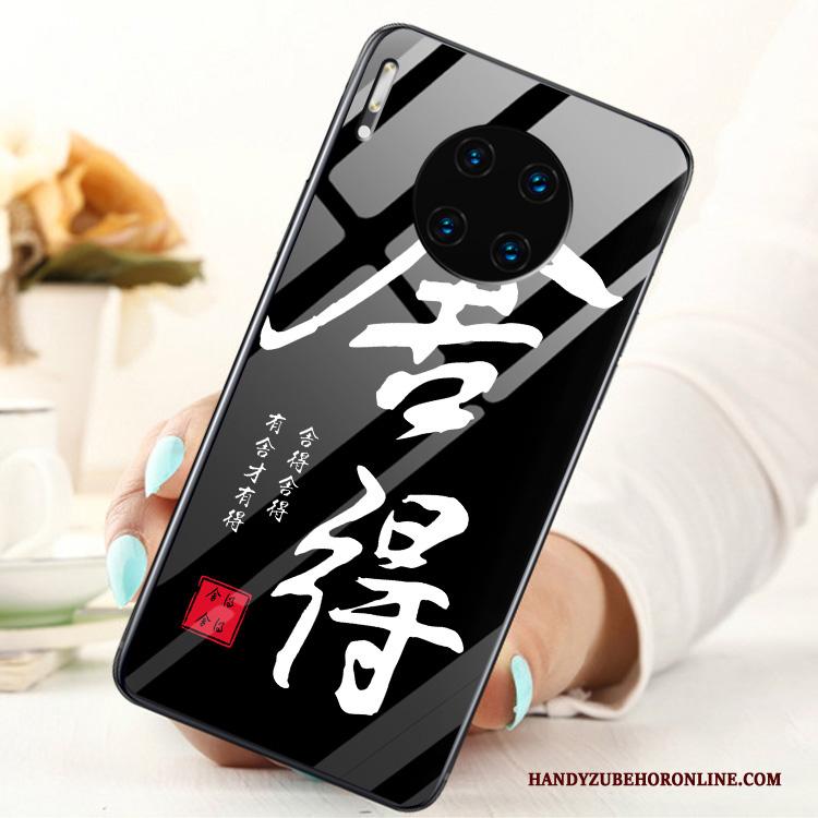Huawei Mate 30 Tempereren Glas Ring Skärmskydd Hoesje Mode Mobiele Telefoon