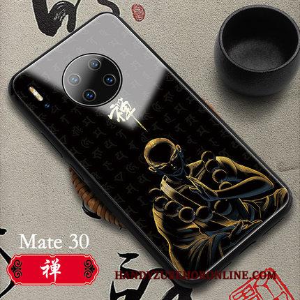 Huawei Mate 30 Wit Hoesje Telefoon Glas Chinese Stijl Echte