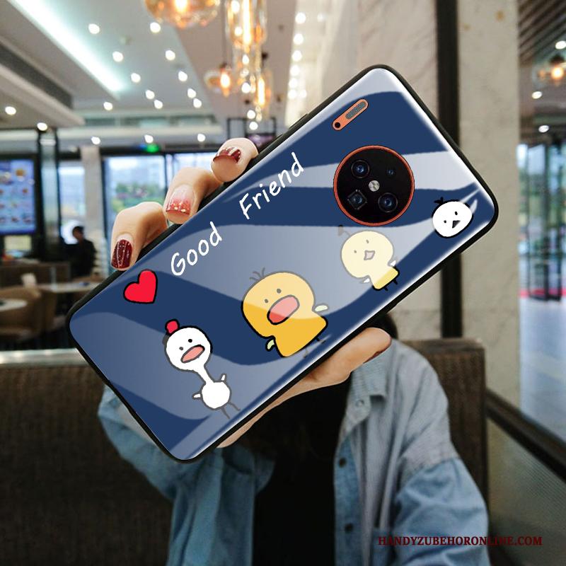 Huawei Mate 30 Zoet Hoesje Telefoon Net Red Bescherming Gehard Glas Kat All Inclusive