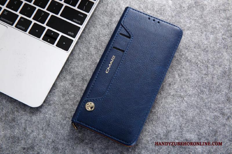 Huawei Mate 30 Zwart Bedrijf All Inclusive Hoesje Telefoon Kaart Leren Etui Folio