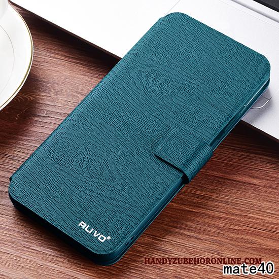 Huawei Mate 40 Anti-fall Leren Etui Folio Siliconen All Inclusive Bescherming Hoesje Telefoon