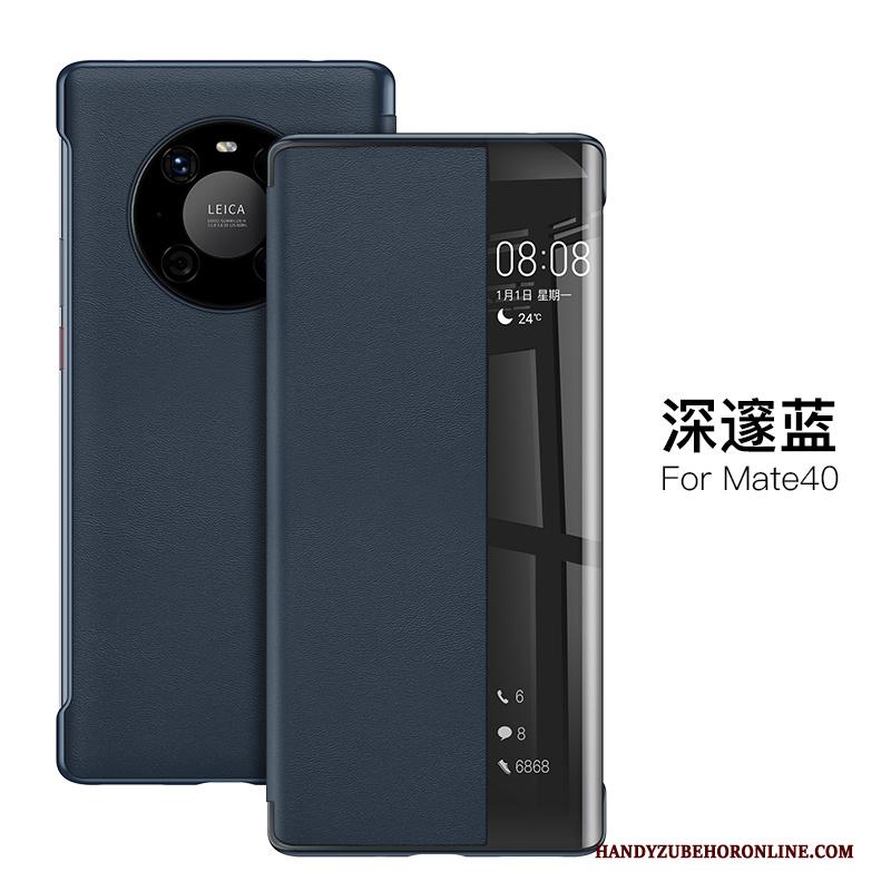 Huawei Mate 40 Clamshell Persoonlijk Dun Anti-fall Hoesje Telefoon Bescherming Rood